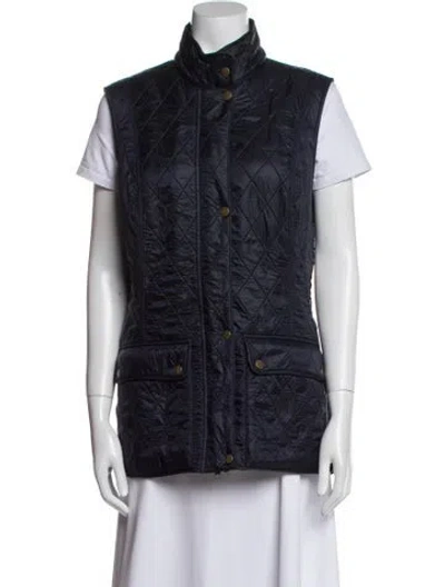 Pre-owned Barbour Printed Vest In Blue