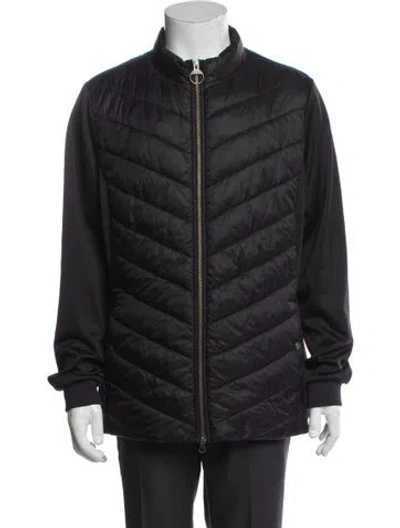 Pre-owned Barbour Puffer Coat In Black