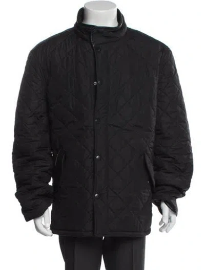 Pre-owned Barbour Puffer Coat In Black