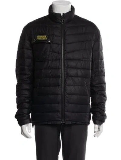 Pre-owned Barbour Puffer Coat In Black