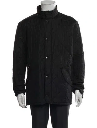 Pre-owned Barbour Puffer Coat In Black