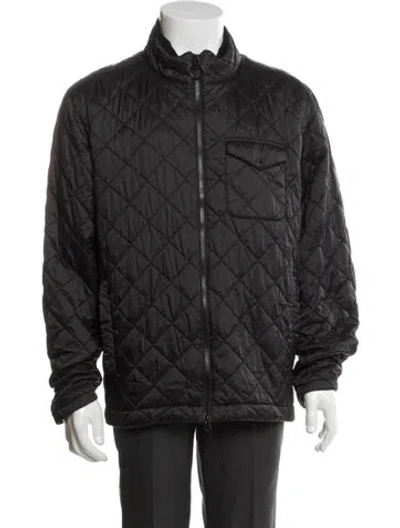 Pre-owned Barbour Puffer Coat In Black
