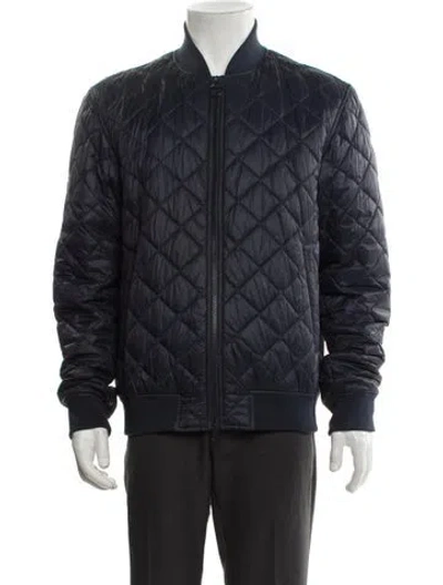 Pre-owned Barbour Puffer Coat In Blue