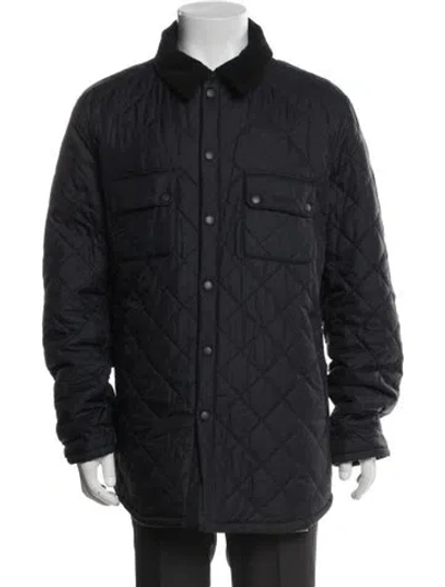 Pre-owned Barbour Puffer Coat In Blue