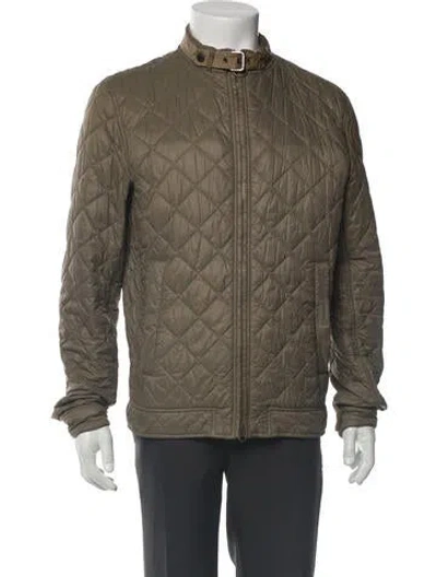 Pre-owned Barbour Puffer Coat In Green