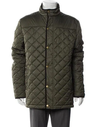Pre-owned Barbour Puffer Coat In Green