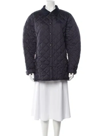 Pre-owned Barbour Puffer Jacket In Blue