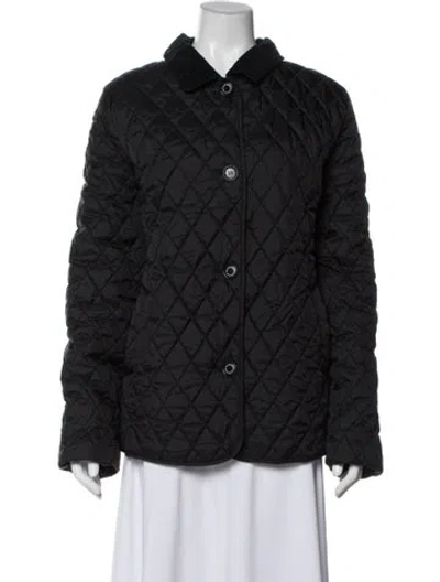 Pre-owned Barbour Puffer Jacket In Gray