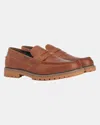 Barbour Pumice Mens Loafers Uk8 Eu42 In Brown
