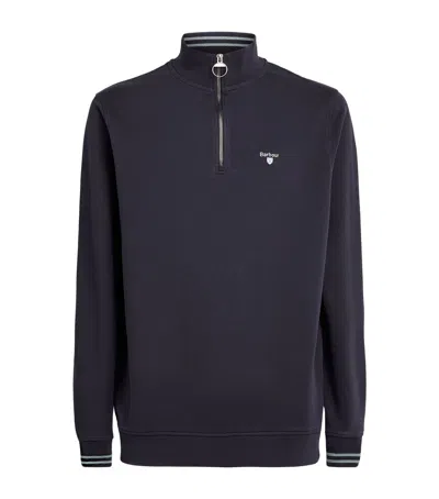 Barbour Quarter-zip Rosford Sweatshirt In Navy