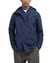 Barbour Men's Quay Showerproof Hooded Jacket In Navy/bleached Pine