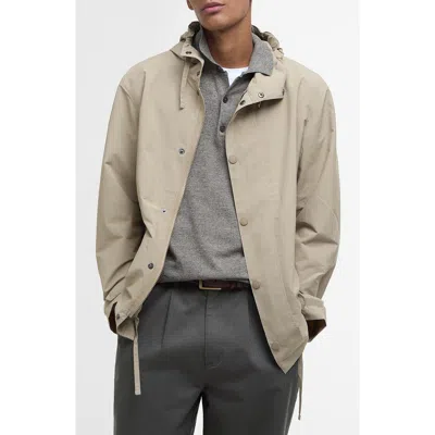 Barbour Quay Water Resistant Hooded Jacket In Neutral