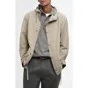 Barbour Quay Showerproof Jacket In Washed Stone/bleached Pine