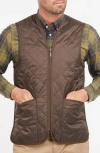 Barbour Logo Embroidered Quilted Gilet In Rustic