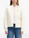 Barbour Quilted Bomber Jacket In Neutral