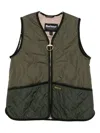 Barbour Quilted Borg-lined Vest In Green