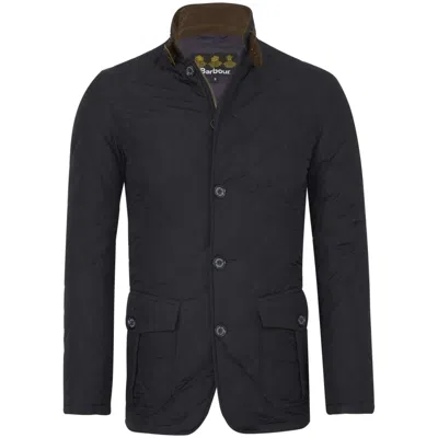 Barbour Quilted Casual Jacket With Double Zipper And Logo Buttons