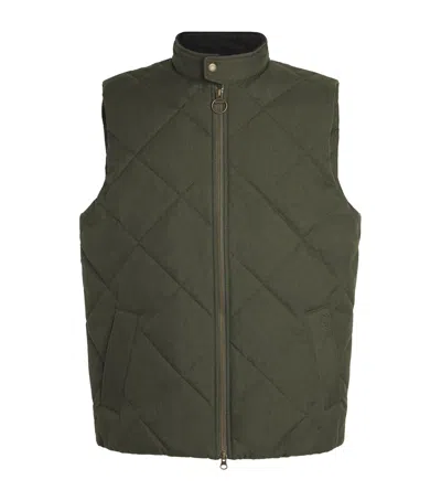 Barbour Quilted City Harrington Gilet In Green
