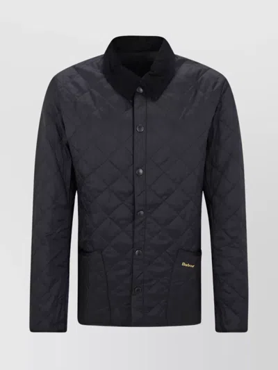 BARBOUR QUILTED COLLAR PATCH POCKET JACKET
