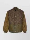 Barbour Olive Cording Quilted Jacket Buttons Closure In Multi