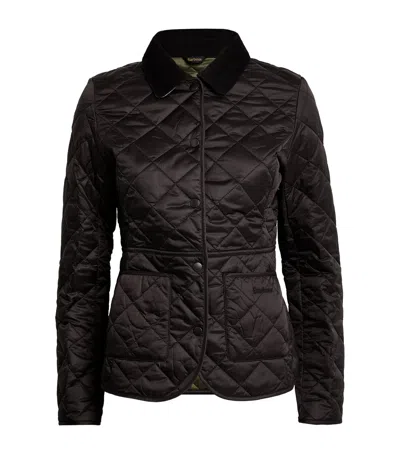 Barbour Quilted Deveron Jacket In Black