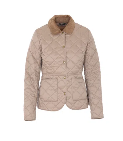 Barbour Quilted Devron Jacket In Neutral
