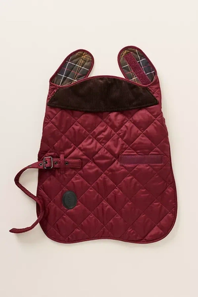 Barbour Quilted Dog Coat Jacket In Brown