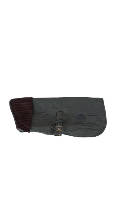 Barbour Quilted Dog Coat In Olive