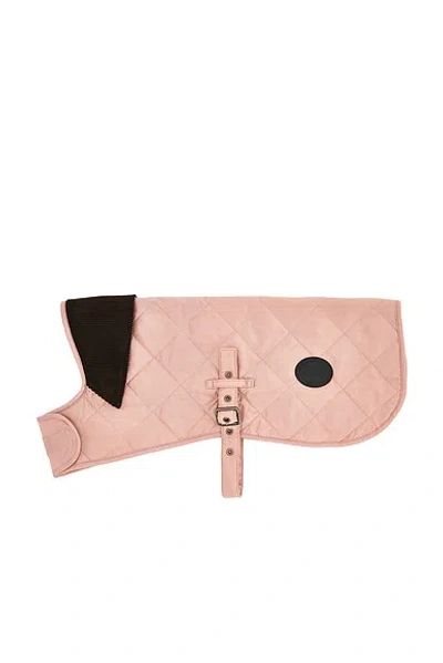 Barbour Quilted Dog Coat In Pink