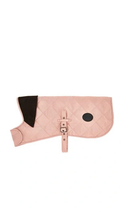 Barbour Quilted Dog Coat In Pink