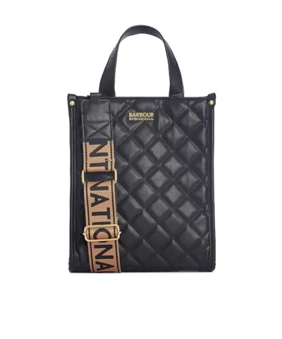 Barbour Quilted Fenchurch Tote Bag In Orange