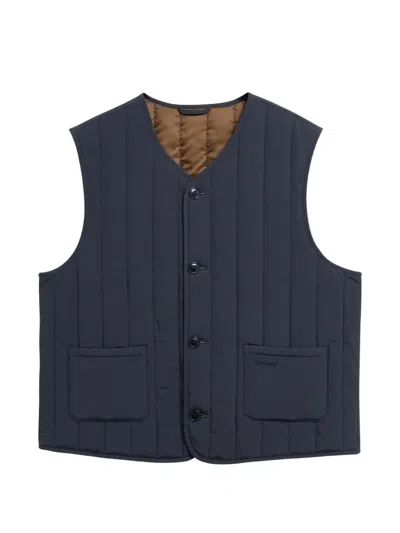 Barbour Quilted Gilet In Blue