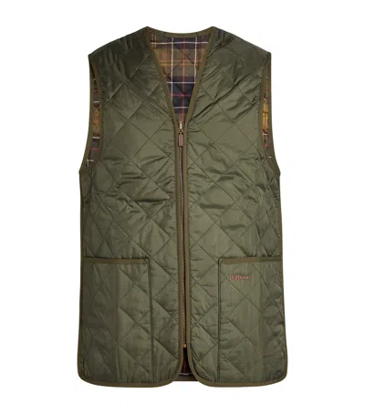 Barbour Quilted Gilet In Green