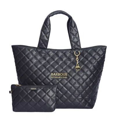 Barbour Quilted Handbag In Black