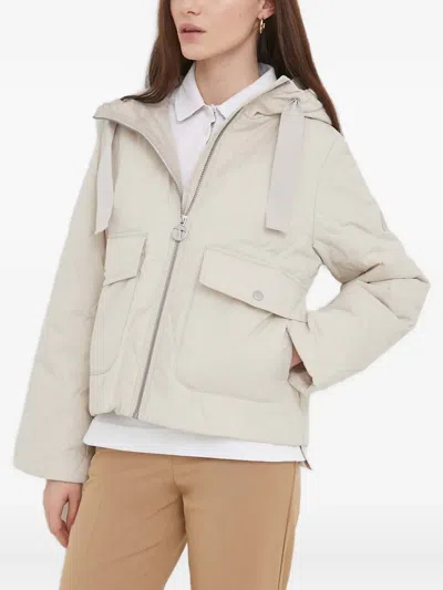 Barbour Quilted Hooded Jacket In Neutral