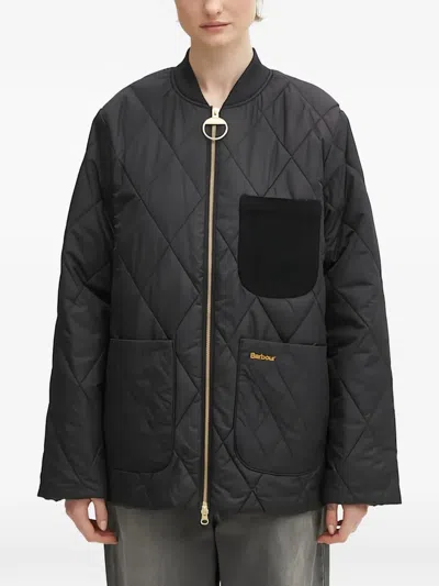 Barbour Quilted Jacket In Black