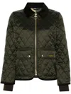 Barbour Fitted Beadnell Quilt Jacket In Green