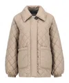 Barbour Quilted Jacket In Neutral