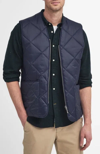 Barbour Quilted Liner Vest In Navy