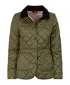 Barbour Quilted Long-sleeved Casual Jacket In Green