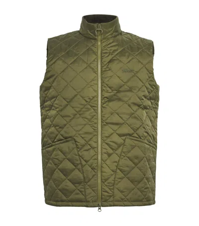 Barbour Quilted Monty Gilet In Green