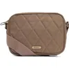 Barbour Quilted Nylon Crossbody Bag In Neutral