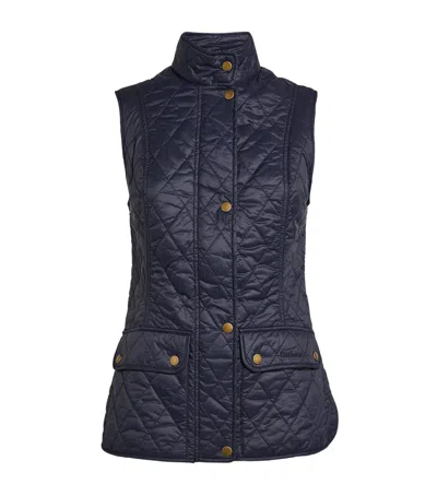 Barbour Wrey Fleece-lined Vest In Blue