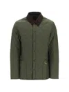 Barbour Heritage Liddesdale Olive Green Duvet In Green