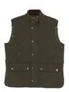 Barbour Quilted Pocketed Gilet In Green