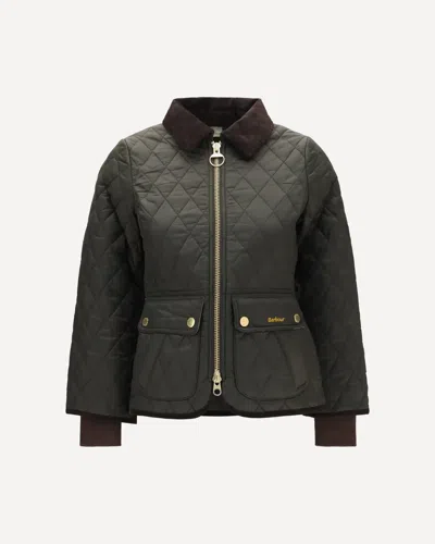 Barbour Quilted Puffer Jacket In Green