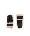 Barbour Quilted Shearling-lined Mittens In Black