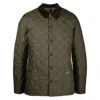 Barbour Heritage Liddesdale Corduroy-collar Padded Jacket In Green