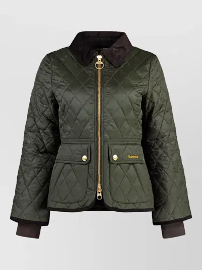 Barbour Quilted Single Breasted Coat