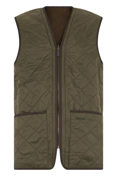 Barbour Quilted Sleeveless Vest In Green